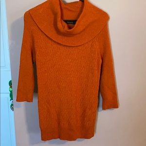 The Limited Burnt Orange/Rust Cowl Neck Sweater